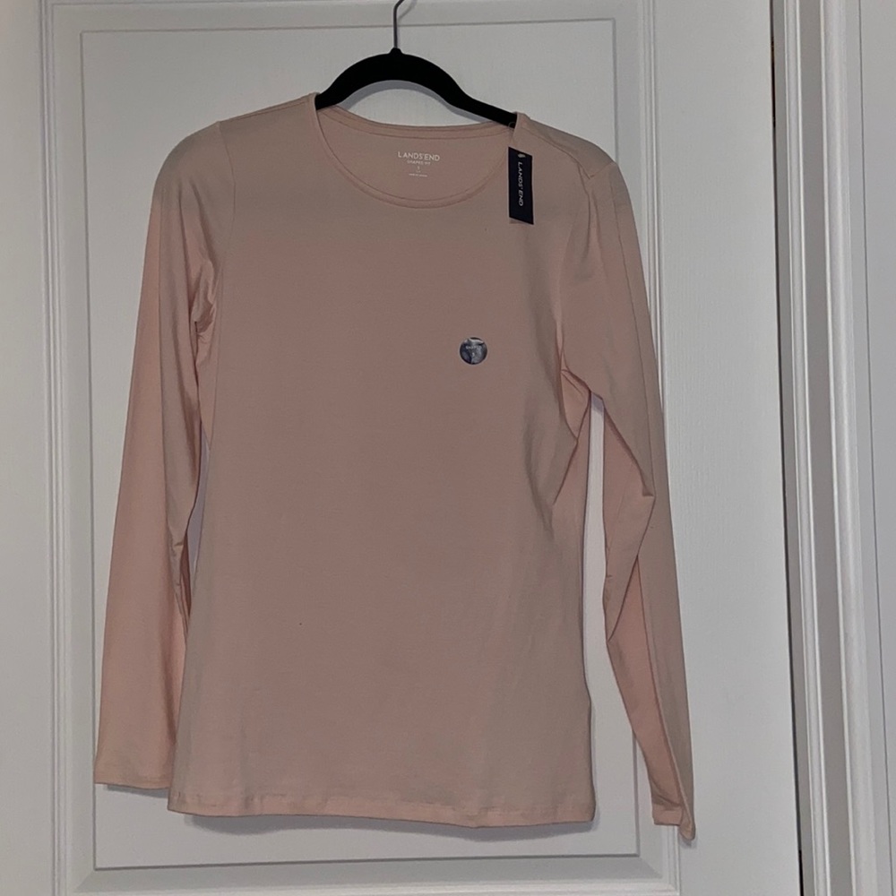Long sleeve lands end shaped fit shirt